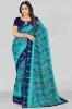 Picture of Polka Print Bollywood Georgette Saree (Light Blue)