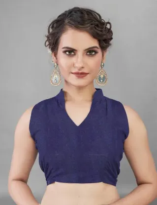 Picture of Geometric Print, Floral Print Bollywood Georgette Saree (Blue)