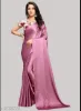 Picture of Silk Satin Silk Peach Saree With Blouse