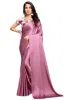 Picture of Silk Satin Silk Peach Saree With Blouse