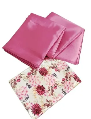 Picture of Silk Satin Silk Peach Saree With Blouse