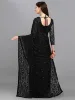 Picture of Self Design Bollywood Net Saree (Black)