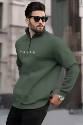 Picture of Men Full Sleeve Solid Sweatshirt