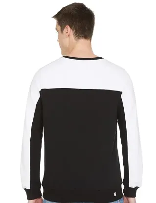 Picture of Men Cotton Rich Light Weight Crew Neck Sweatshirt (Regular Fit)