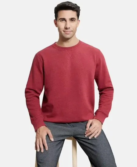 Picture of Jockey Men's Super Combed Cotton Rich Fleece Fabric Sweatshirt with Stay Warm Treatment