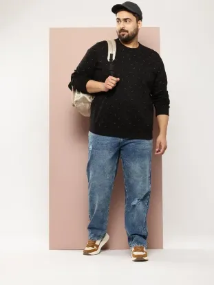 Picture of Plus Size Printed Pullover Sweatshirt For Men