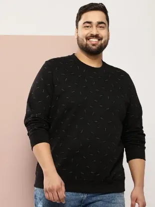 Picture of Plus Size Printed Pullover Sweatshirt For Men