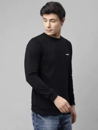 Picture of Men Full Sleeve Solid Sweatshirt