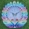 Picture of Peacock Designed Multicolor Plastic Wall Clock for Home, Living Room, Bedroom, Kitchen, Hall & Office Latest Handcrafted Silent Non Ticking...