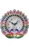 Picture of Peacock Designed Multicolor Plastic Wall Clock for Home, Living Room, Bedroom, Kitchen, Hall & Office Latest Handcrafted Silent Non Ticking...