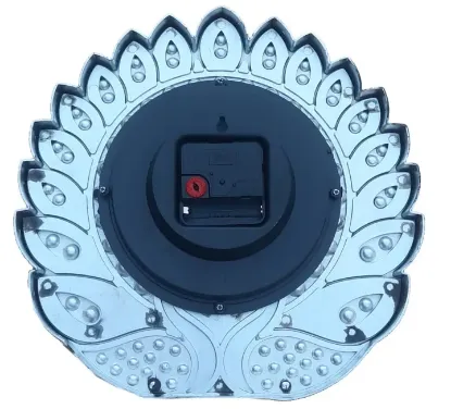 Picture of Peacock Designed Multicolor Plastic Wall Clock for Home, Living Room, Bedroom, Kitchen, Hall & Office Latest Handcrafted Silent Non Ticking...