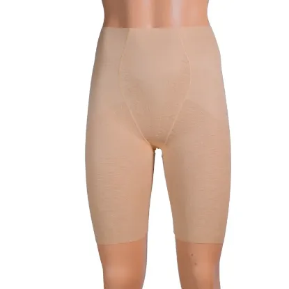 Picture of Flesh Color Comfortable High Waist Seamless Slacks For Women