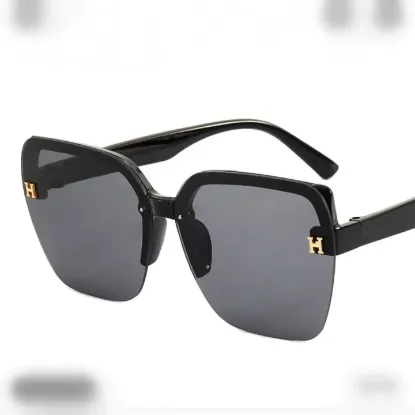 Picture of Rimless Black Square Premium Sunglasses For Women