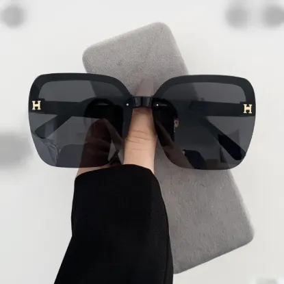 Picture of Rimless Black Square Premium Sunglasses For Women