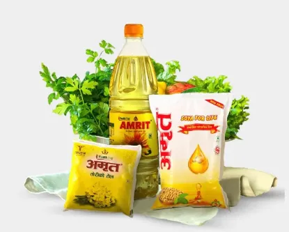 Picture of Amrit Mustard Oil 10 Lts (10 Pouch)