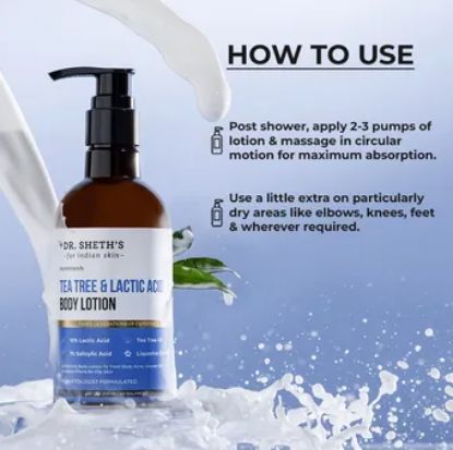 Picture of Dr. Sheth’s Tea Tree & Lactic Acid Body Lotion 200ml