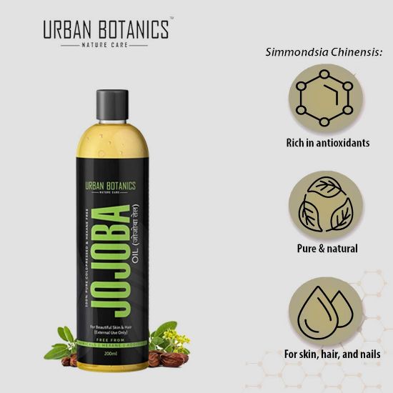 Picture of Urban Botanics 100% Pure Coldpressed Jojoba Oil 200ml