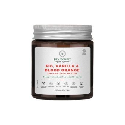 Picture of Juicy Chemistry Body Butter For Dry Skin With Fig, Vanilla & Blood Orange 75gm